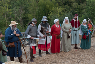 Festa medievale al teatro di paglia del golfo